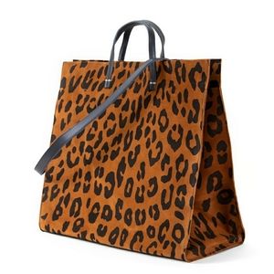Clare V simple tote in leopard Brand new with tags